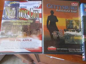 lot 354 image: DVDS-  GETTYSBURG, NEW YORK, GEORGE WASHINGTON, WHERE AMERICA BEGAN