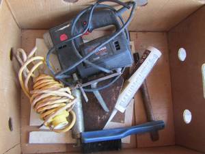 lot 366 image: CRAFTSMAN SABRE SAW,  LEVEL, DROP LIGHT,  PLUS