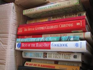 lot 364 image: BOOKS LOT - NOVELS, COOKBOOKS,  CHRISTMAS