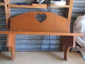 lot 365 image: WOODEN WALL SHELF