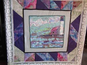 lot 387 image: QUILTED ART PIECE