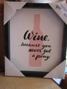 lot 393 image: ART - WINE  FRAMED