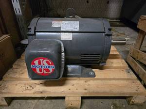 lot 5 image: UNUSED US Motors 25 HP 1775 RPM 3 Phase Motor