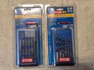 lot 19 image: Lot of 2 Sealed Ryobi Drill Bit & Driving Kits