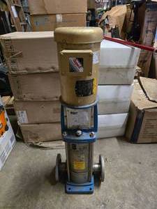 lot 56 image: Goulds Water Technology e-SV 15SV5ND8F60 Vertical Multi-Stage Stainless Steel 1.5 HP 1750 RPM Pump