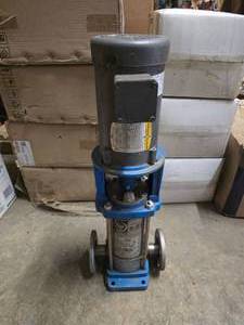 lot 58 image: Goulds Water Technology e-SV 3SV10FC2M20 Vertical Multi-Stage Stainless Steel 1 HP 2900 RPM Pump