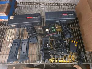 lot 184 image: Lot of Vintage Stalker ATR Radar Guns w Extra Handles & More