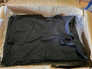 lot 87 image: NEW Lot of 72 100% Cotton Black Short Sleeve t-Shirts