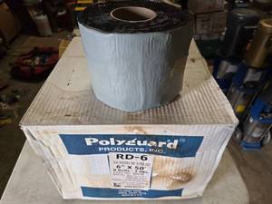 lot 91 image: LOOK THESE UP Case of Polyguard 6 x 50 RD-6 Non-Shielding Anti-Corrosion System For Buried & Submerged Piping.  8 Rolls Per Case.