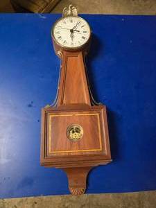 lot 206 image: Beautiful Hand Crafted Victor S. Gray Wall Clock