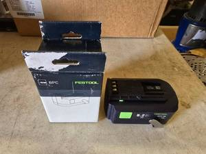 lot 242 image: NEW Festool 18V BPC 18 Battery.  Box Damage