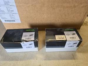 lot 253 image: 2 Boxes of Festool No 201349 Expansion Anchors.  32 Anchors Per Box.  Boxes are open but complete.