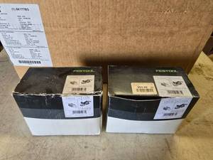 lot 255 image: 2 Boxes of Festool No 201350 Domino Anchor Bolts.  32 Anchors Per Box.  1 Box is open but complete