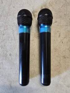 lot 267 image: Lot of 2 Audio Technica ATW-T220 Wireless Handheld Microphones