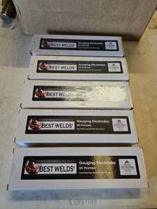 lot 24 image: 5 Packs of Best Welds 22-053-003X 516 x 12 Gouging Electrodes.  DC Pointed.  50 Per Pack