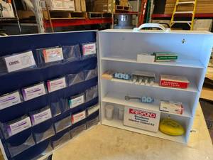 lot 341 image: Cintas Medical Cabinet.  Contents Included.