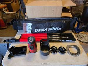 lot 103 image: WOW  David White SLL2 Self-Leveling Laser Cross Level & Laserpole Combo