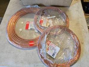 lot 353 image: 3 Rolls of Copper Refrigeration Line Coil
