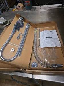 lot 144 image: Win-Holt Commercial Kitchen Faucet Kit.  Included Everything Pictured.