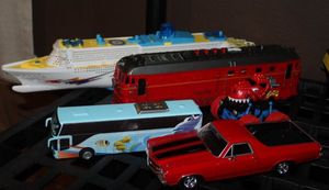 lot 126 image: Ship, Trains, Busses and Car