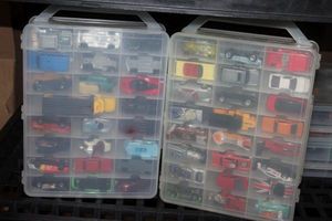 lot 133 image: Two Double Sided Hot Wheels Carriers Full