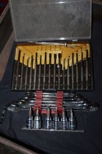 lot 158 image: Mini Screw Driver Set, Wrench Set, and Socket Screw Bit Set