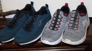 lot 21 image: Mens Sketchers Shoes, Go Walk and Sketch-Air Size 11