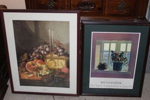 lot 120 image: Wall Art Pices 24x29 and 24x27