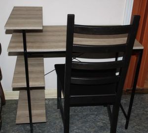 lot 399 image: Contemporary Desk and Wooden Chair