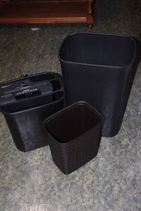 lot 401 image: Paper Shredder and Waste Baskets
