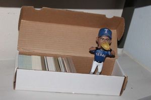 lot 410 image: Variety of Baseball Cards And Bobble Head