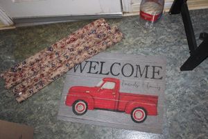 lot 418 image: Welcome Mat And Two Door Breeze Blockers