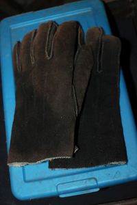 lot 199 image: Leather Gloves With Wool Lining