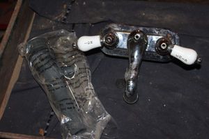 lot 201 image: Vintage Style Sink Faucet and Drain
