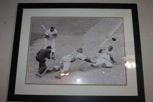 lot 8 image: Art Photo of a slide to Home Plate (33.5x26.5)