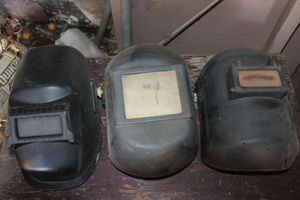 lot 232 image: Three Welding Helmets