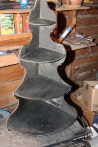 lot 274 image: Vintage Corner Wall Shelf