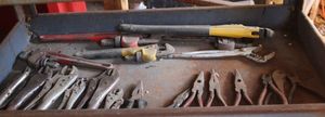 lot 236 image: Variety of Pliers, Vice Grips, and Pipe Wrenches