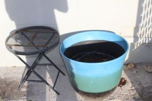 lot 54 image: Large Planter and Outdoor Table