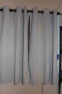 lot 105 image: Curtain Panels 2 Long Panels and 4 short ones