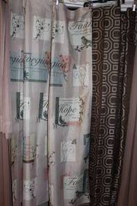 lot 108 image: Two Shower Curtains