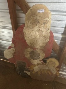 lot 394 image: WOODEN SANTA CLAUS