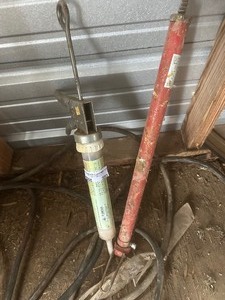 lot 380 image: CAULK MEDICATION GUN  & AIR PUMP