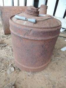 lot 404 image: vintage metal gas can