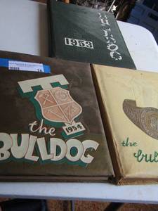 lot 16 image: 1952-1953-1954 Bulldog year books