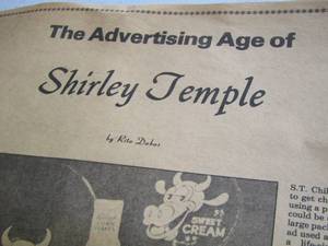 lot 44 image: Shirley Temple news article