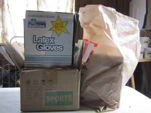 lot 78 image: latex gloves and face masks