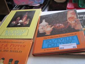 lot 96 image: BOOKS - Pottery- lights- antique books