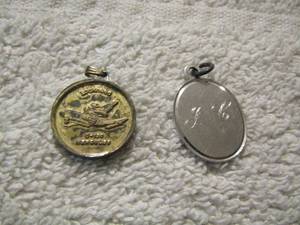 lot 143 image: Sterling Drop Initials J.C.  Lockheed