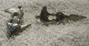 lot 133 image: Native American 925 earrings
